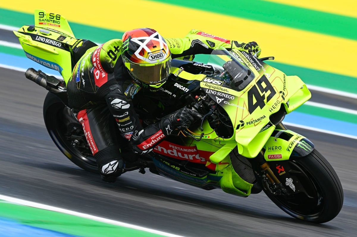 MotoGP Brezilya GP sıralama turları: Kazalarla geçen seansta Di Giannantonio pole'de, Toprak 12. sırada