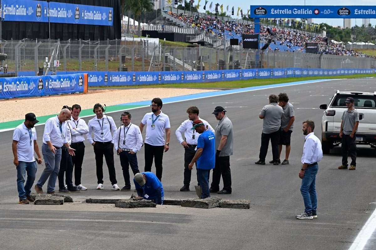 Marquez: "Çukur yarış çizgisi üzerinde olsaydı sprint imkansız olurdu"