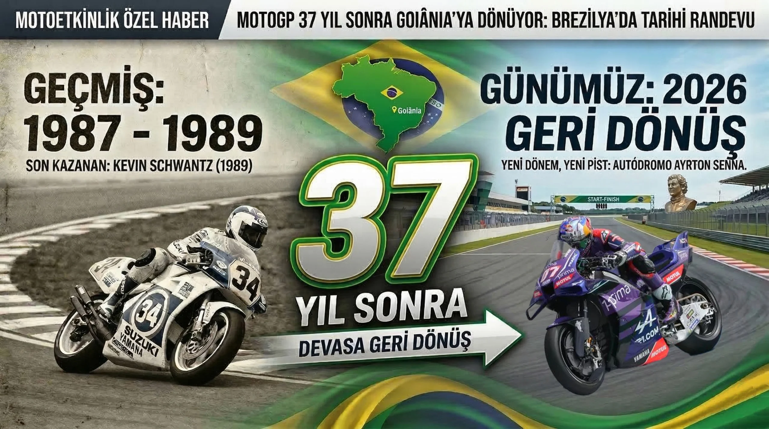 MotoGP 37 Yıl Sonra Goiania’ya Dönüyor: Brezilya’da Tarihi Randevu