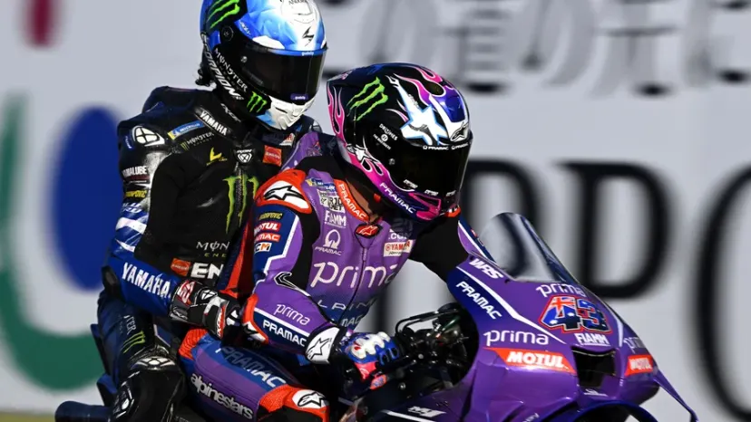 Two-Person Stoppie Display by Jack Miller at Motegi